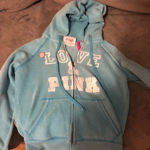 VS Pink zip-up crop jacket